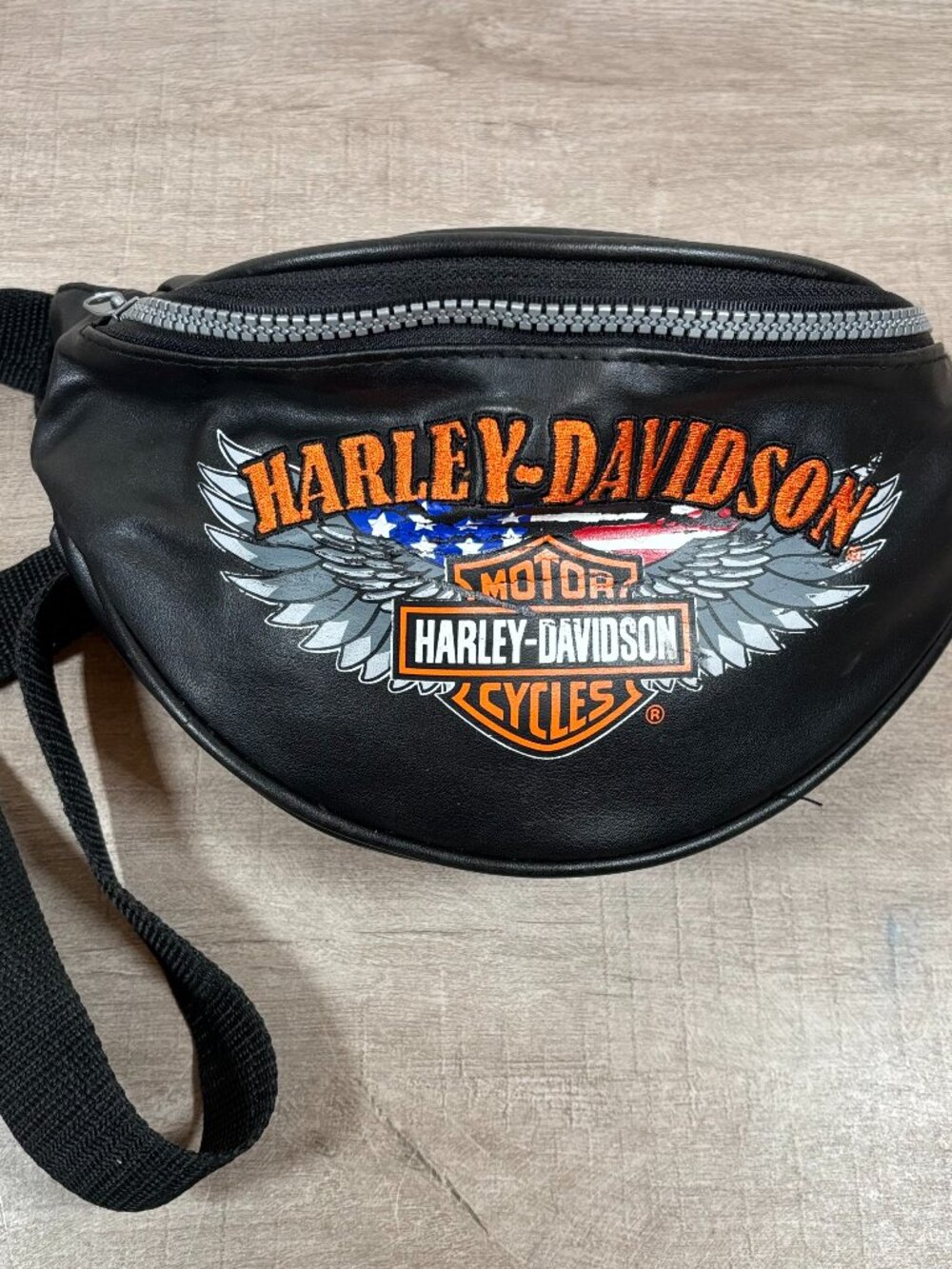 Harley Davidson Black Shield Logo Fanny Pack Belt Bag